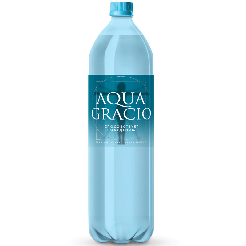 Вода Aquagracio питьевая купажированная газированная, 1л
