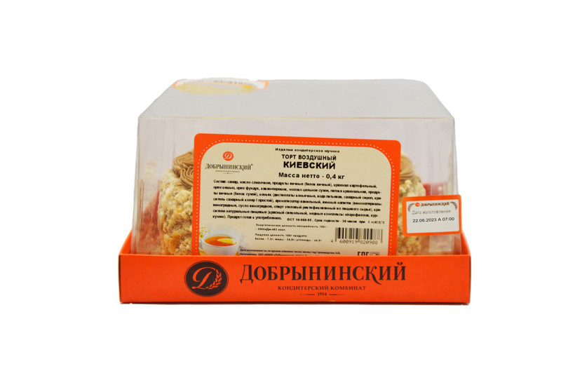 Торт Добрынинский Киевский воздушный, 400г — фото 1