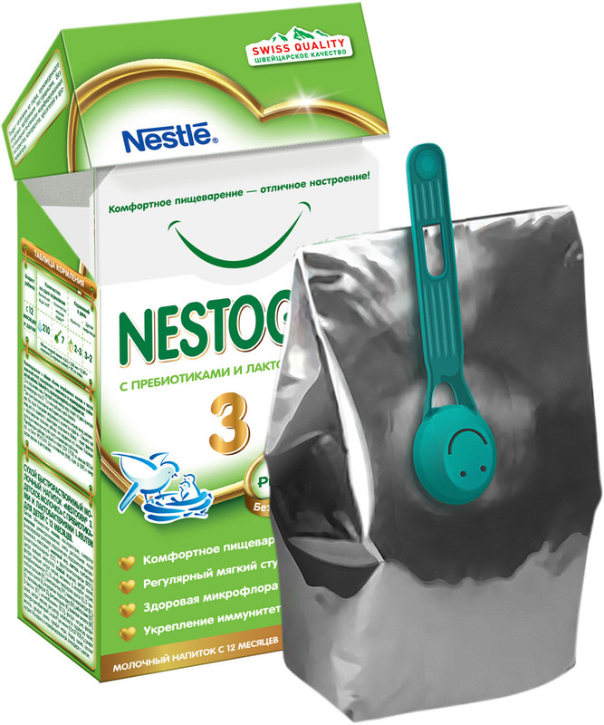 Напиток Nestogen 3 Детское молочко сухой молочный с пребиотиками, 350г — фото 4
