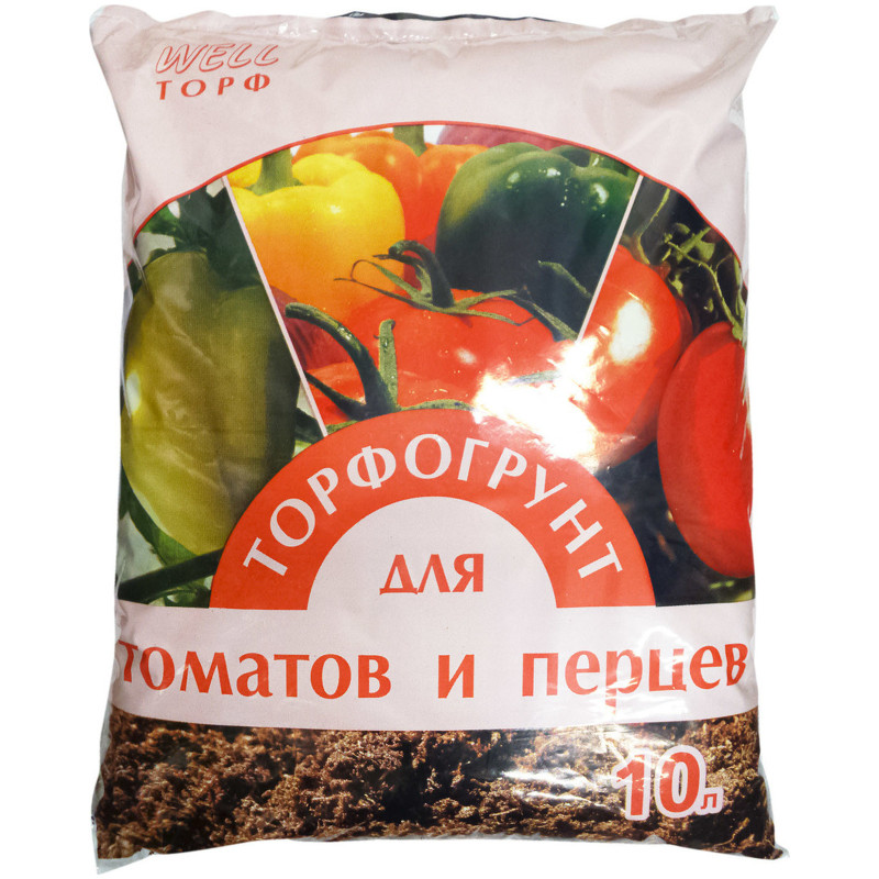 Грунт Veltorf торф для томатов-перцев, 10л