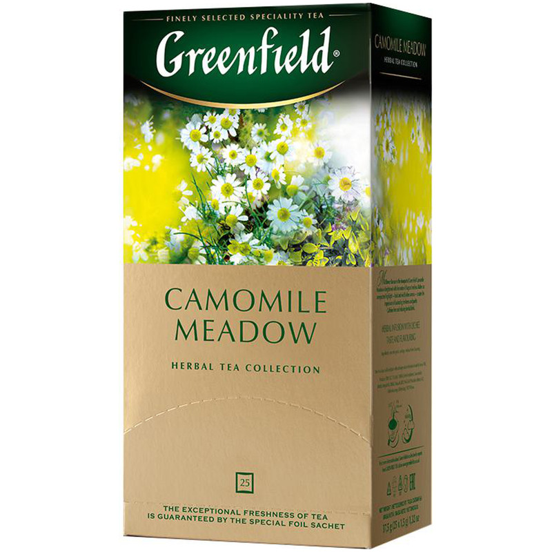 Чай Greenfield Camomile Meadow травяной в пакетиках, 25х1.5г — фото 1