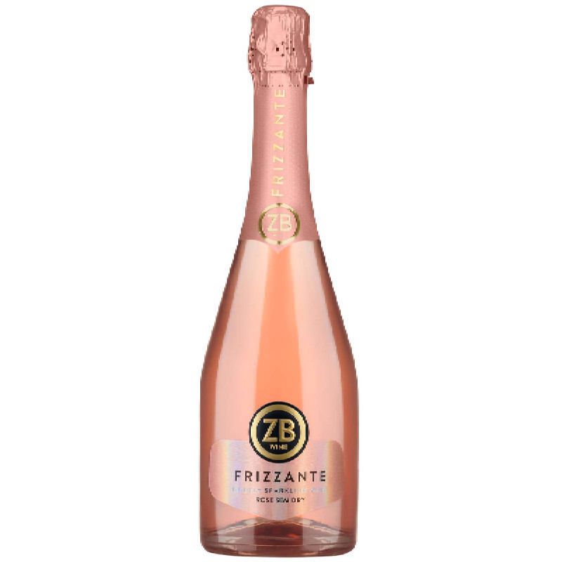 Вино игристое ZB Wine Frizzante розовое полусухое, 10, 5%, 750мл