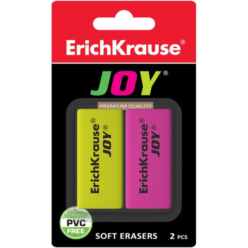 Ластик ErichKrause Joy, 2шт