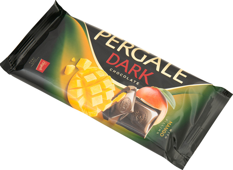 Шоколад тёмный Pergale с манго, 100г — фото 2