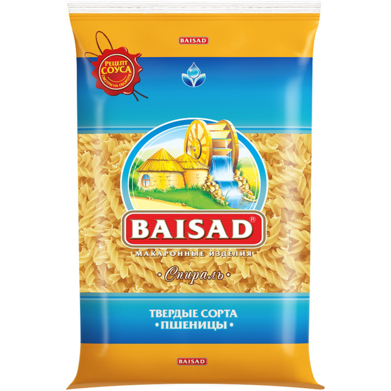 Макароны Baisad спираль из твердых сортов пшеницы, 450 г