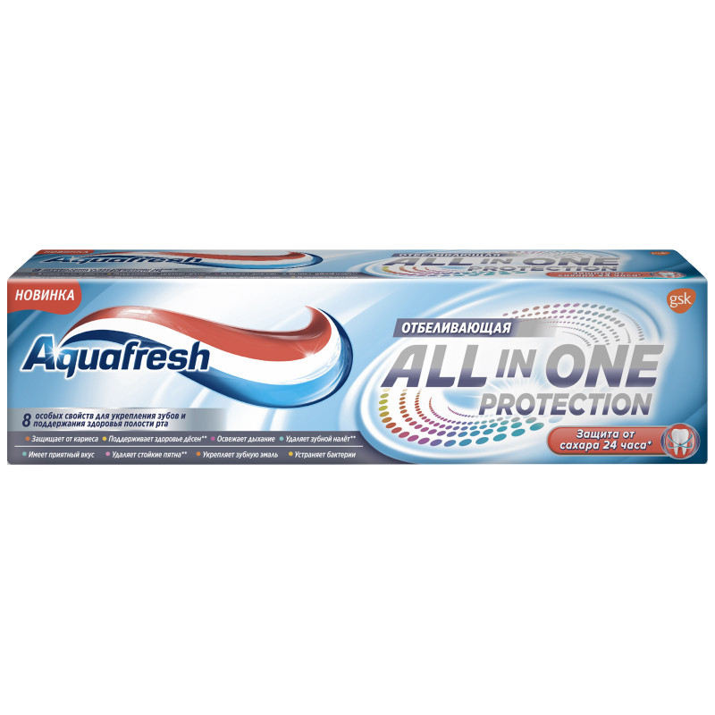 Зубная паста Aquafresh All-in-One Protection Whitening, 75мл — фото 1