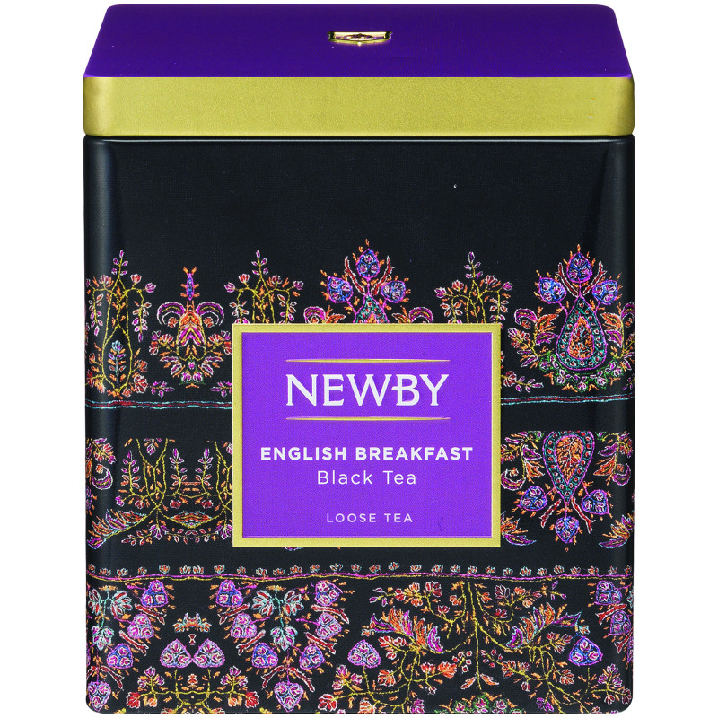 Чай Newby Английский завтрак чёрный железная банка, 125г — фото 1