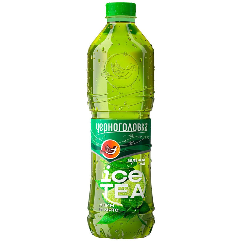 Холодный чай Черноголовка Ice Tea Зелёный мята-лайм сокосодержащий, 1.5л