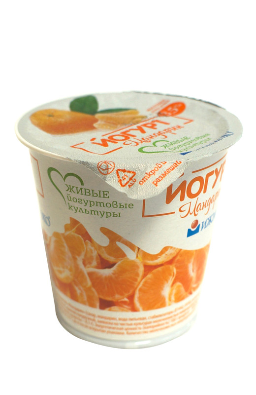 Йогурт Ижмолоко фруктовый мандарин 3.5%, 150г — фото 1