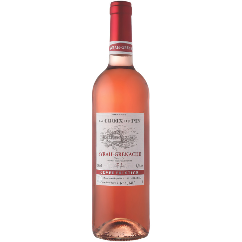 Вино La Croix du Pin Syrah-Grenache розовое сухое 12.5%, 750мл