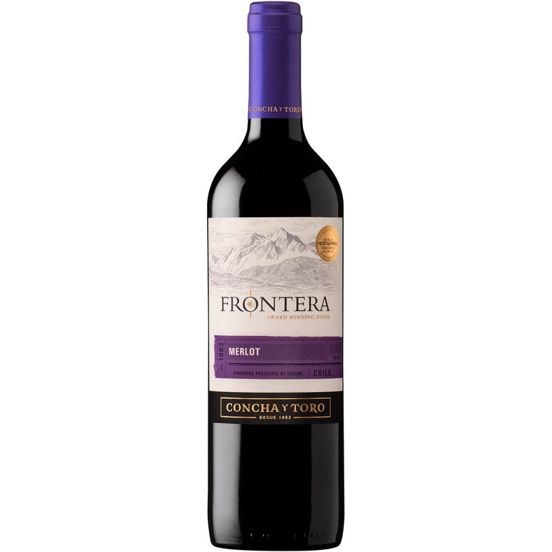 Вино Frontera Merlot красное полусухое 12%, 750мл