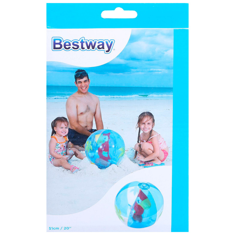 Мяч пляжный Bestway 51см в ассортименте 31041 — фото 3