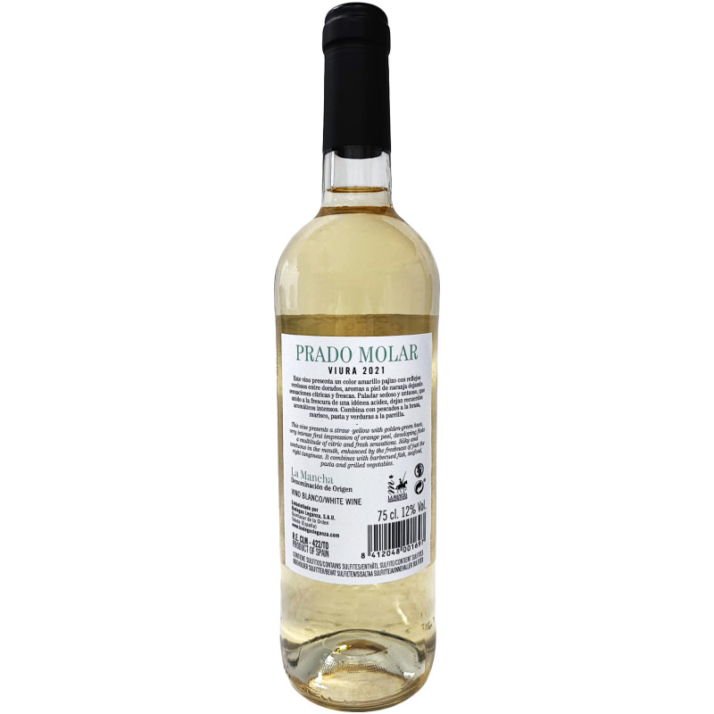 Вино Prado Molar Viura белое сухое, 750мл — фото 1