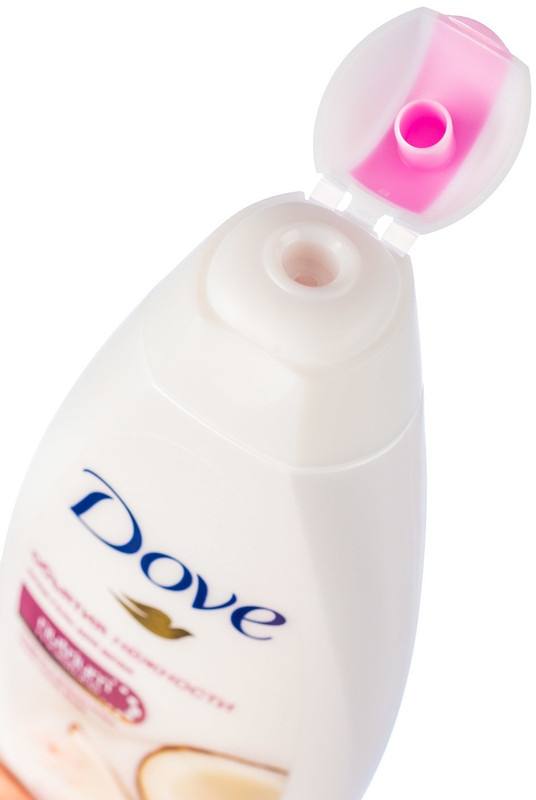 Крем-гель Dove для душа Объятия нежности Кокосовое молочко и лепестки жасмина, 250мл — фото 2