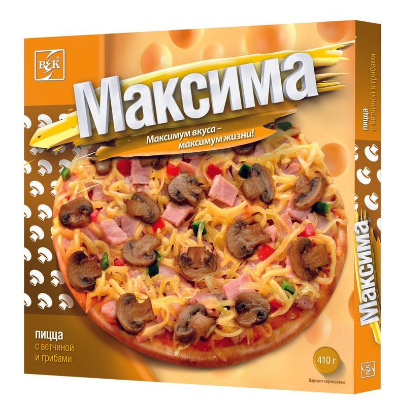 Пицца Век Максима с ветчиной и грибами, 410г — фото 1