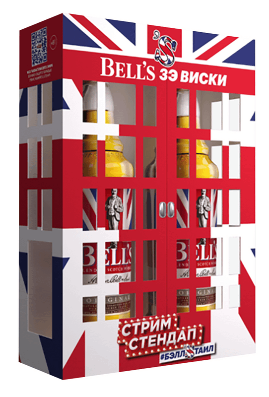 Виски Bells Ориджинал купажированный 40% в подарочной упаковке, 2х500мл