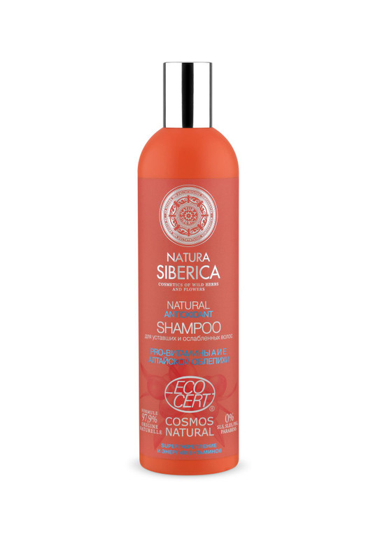 Шампунь Natura Siberica Antioxidant для уставших и ослабленных волос, 400мл