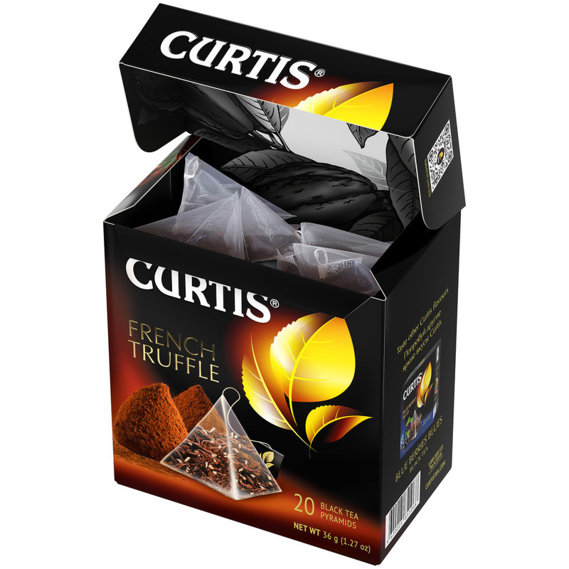 Чай Curtis French Truffle чёрный в пирамидках, 20х1.8г — фото 3