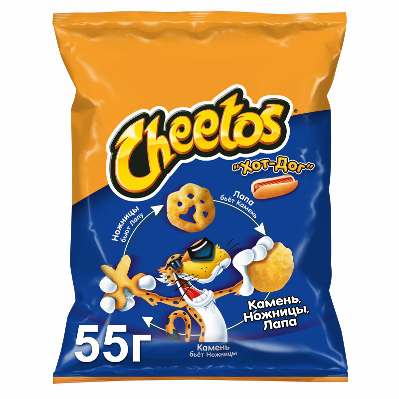 Кукурузные снеки Cheetos Хот Дог, 55г