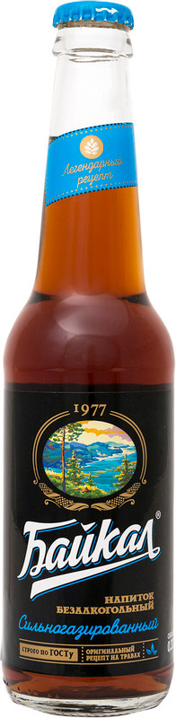 Напиток безалкогольный Байкал 1977 сильногазированный, 330мл