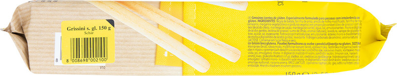 Хлебные палочки Snack Grissini без глютена, 150г — фото 3
