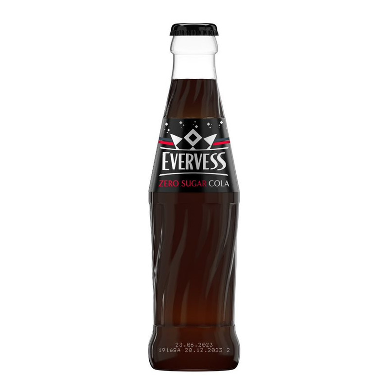 Напиток газированный Evervess Cola Zero Sugar безалкогольный, 250мл — фото 1