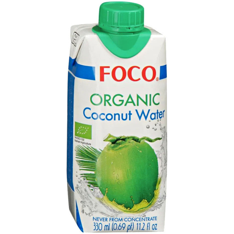 Вода Foco Organic питьевая кокосовая, 330мл — фото 1