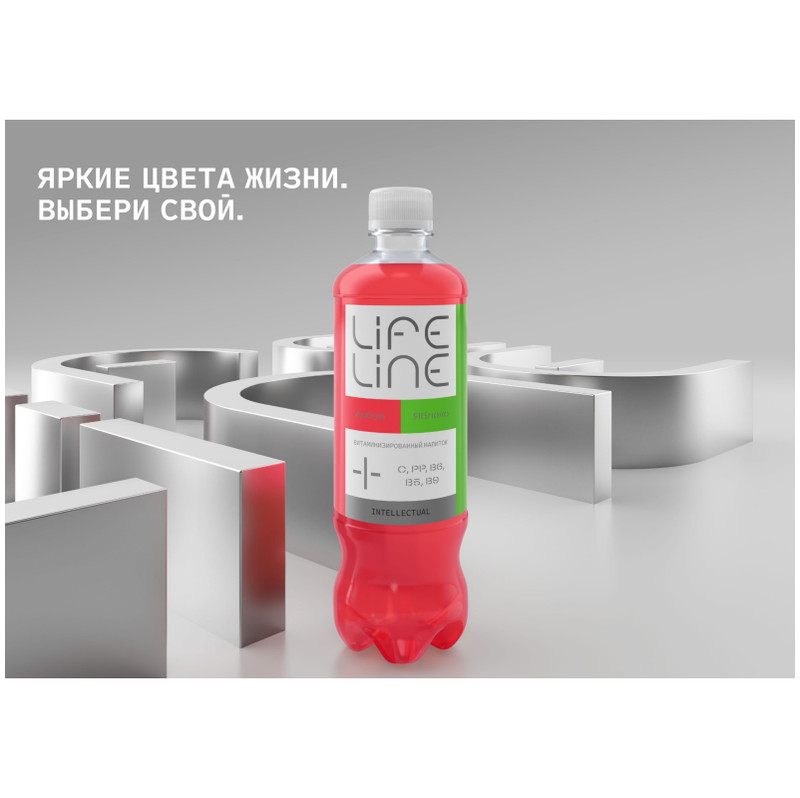 Напиток Lifeline Intellectual Арбуз-Яблоко витаминизированный негазированный, 500мл  — фото 3