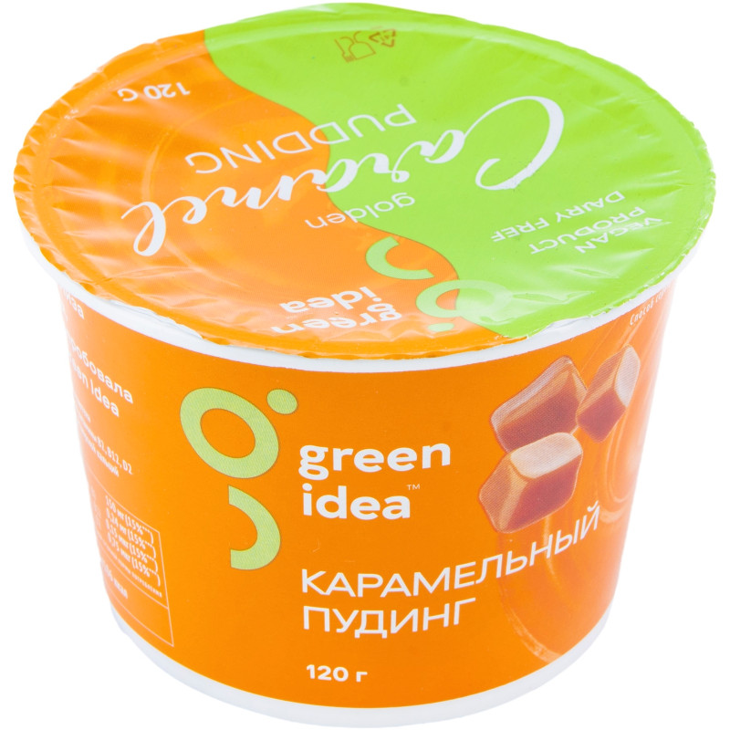 Пудинг Green Idea Карамельный соевый обогащенный витаминами и кальцием, 120г — фото 2