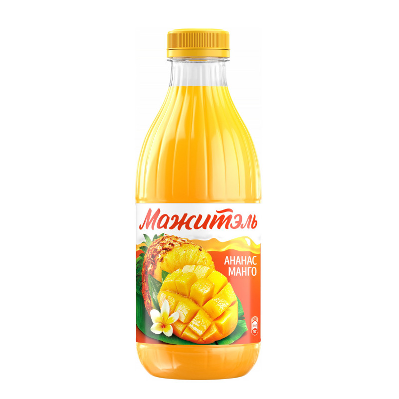 Напиток сывороточный Мажитэль Ананас-Манго 0.05%, 950мл — фото 1