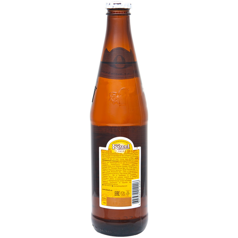 Пиво безалкогольное Velkopopovicky Kozel светлое 0.5%, 450мл — фото 1