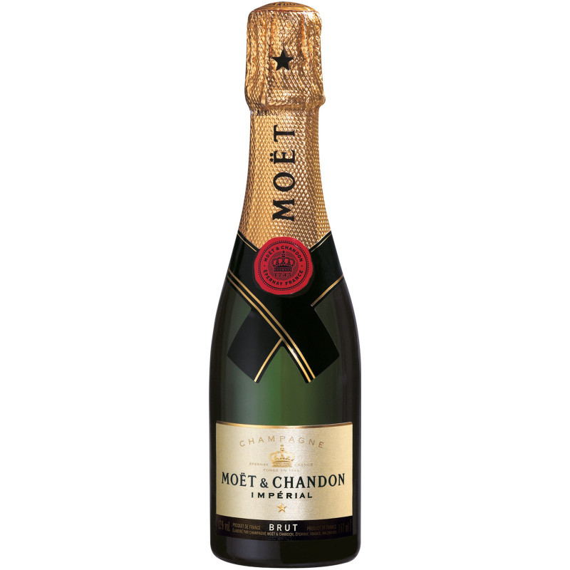 Вино игристое Moёt & Chandon Brut Imperial Champagne AOC белое брют 12%, 200мл
