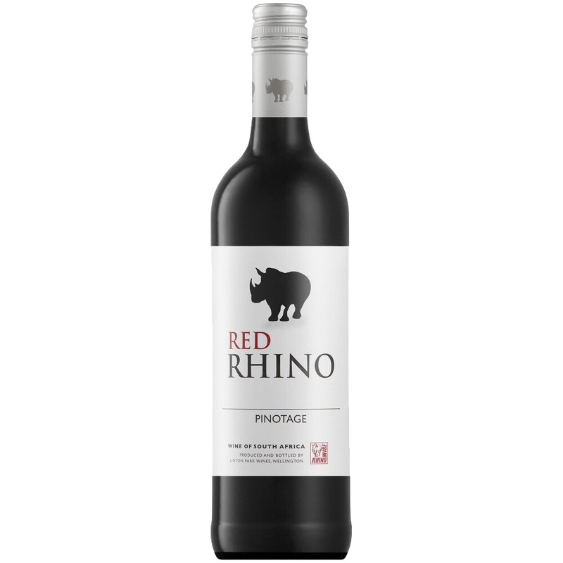 Вино The Rhino Рэд Пинотаж 2019 красное сухое 14.5%, 750мл