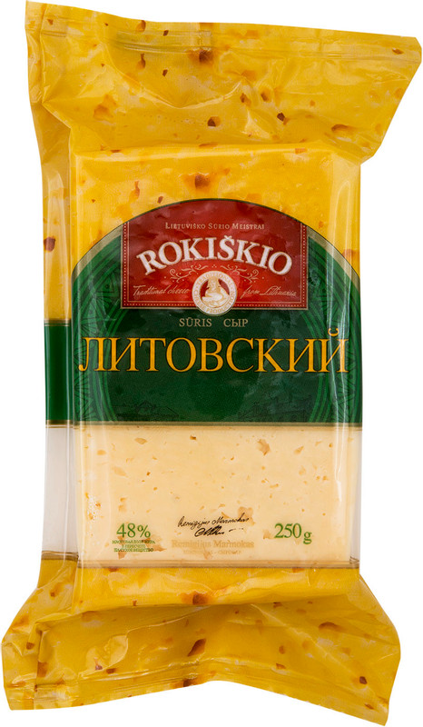 Сыр Rokiskio Литовский 48%, 250г — фото 1