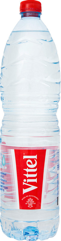 Вода Vittel минеральная питьевая столовая негазированная, 1.5л