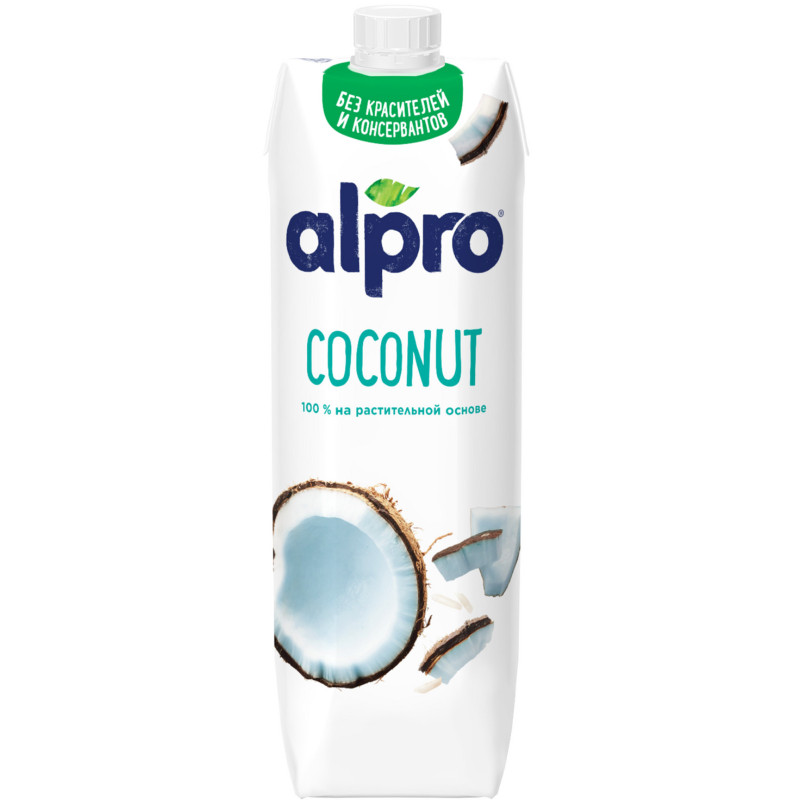 Напиток кокосовый Alpro Coconut с рисом ультрапастеризованный обогащённый кальцием, 1л