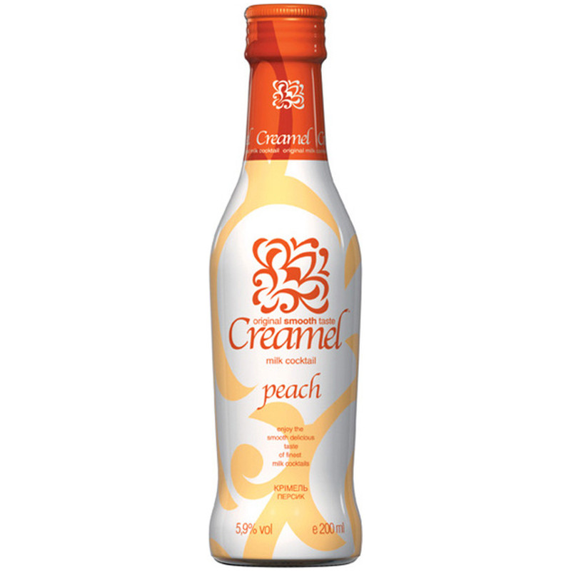 Напиток Creamel Персик слабоалкогольный 5.9%, 200мл