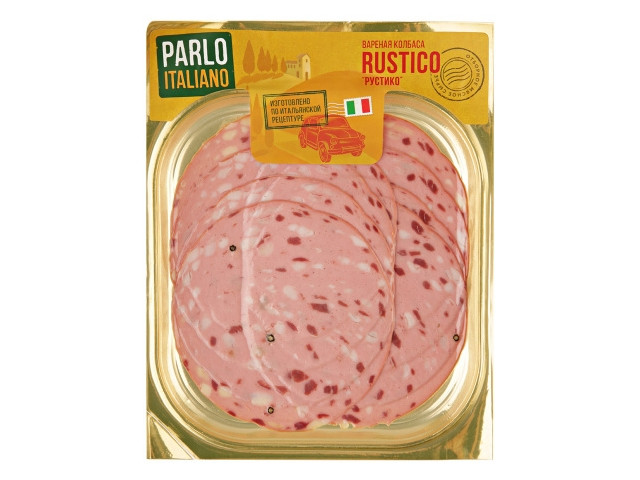 Колбаса варёная Parlo Italiano Рустико в нарезке, 150г