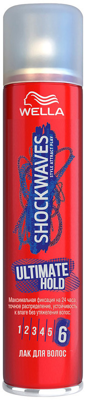 Лак для волос Wella Shockwaves Ultimate Hold, 400мл