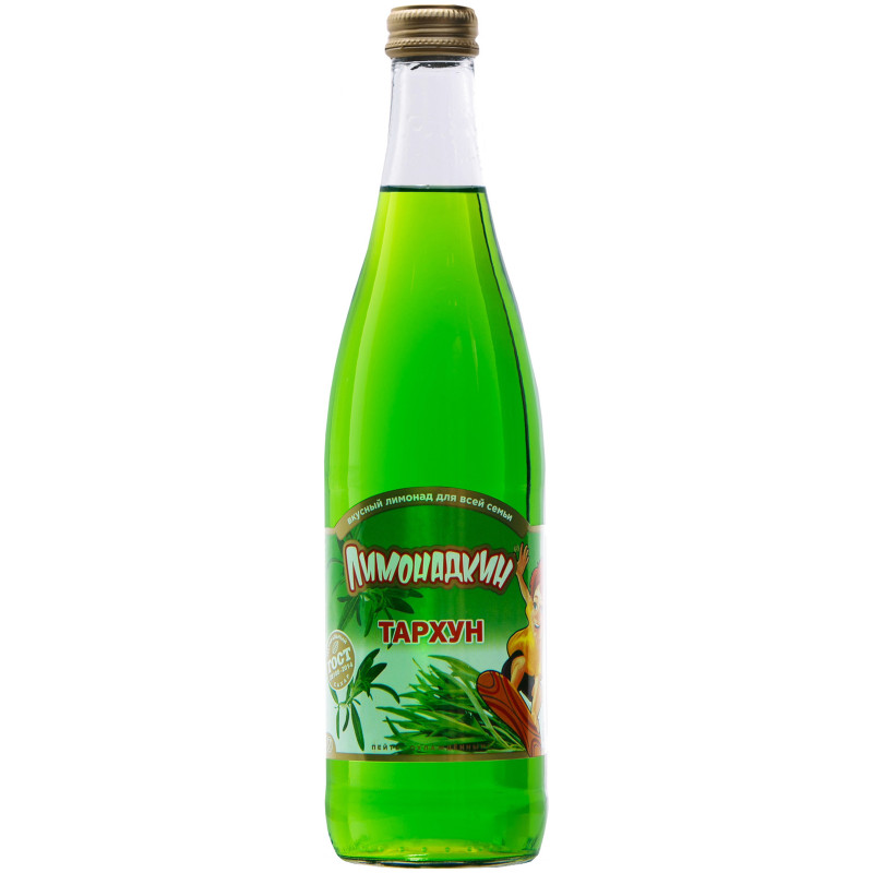 Напиток безалкогольный Лимонадкин Тархун среднегазированный, 500мл