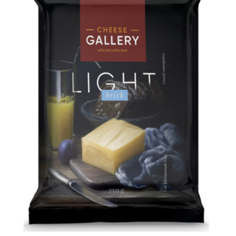 Сыр Cheese Gallery Лайт кусок 20%, 250г