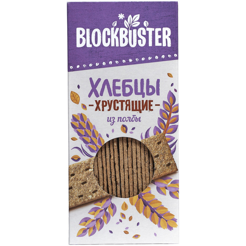 Хлебцы Blockbuster хрустящие из полбы, 130г — фото 2