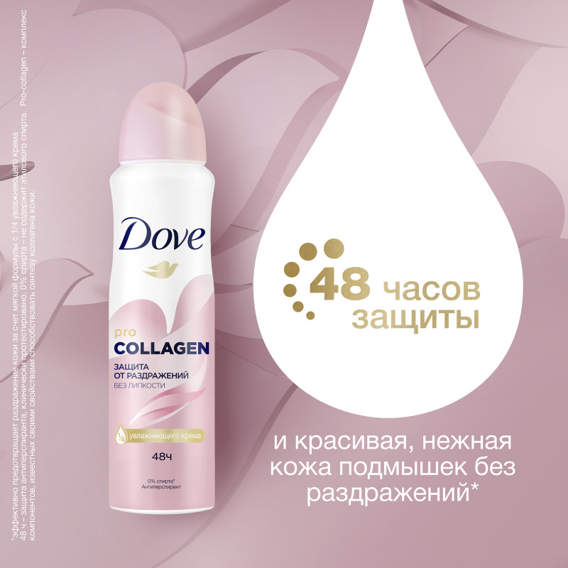 Антиперспирант Dove Pro-Collagen аэрозоль, 150мл — фото 4