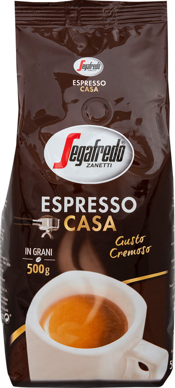 Кофе Segafredo Espresso Casa натуральный жареный в зёрнах, 500г — фото 4