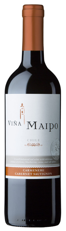 Вино Vina Maipo Каберне Совиньон красное полусухое, 750мл