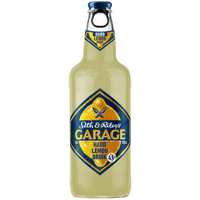 Напиток пивной Seth&Riley's Garage Хард Лимон фильтрованный 4.6%, 400мл .