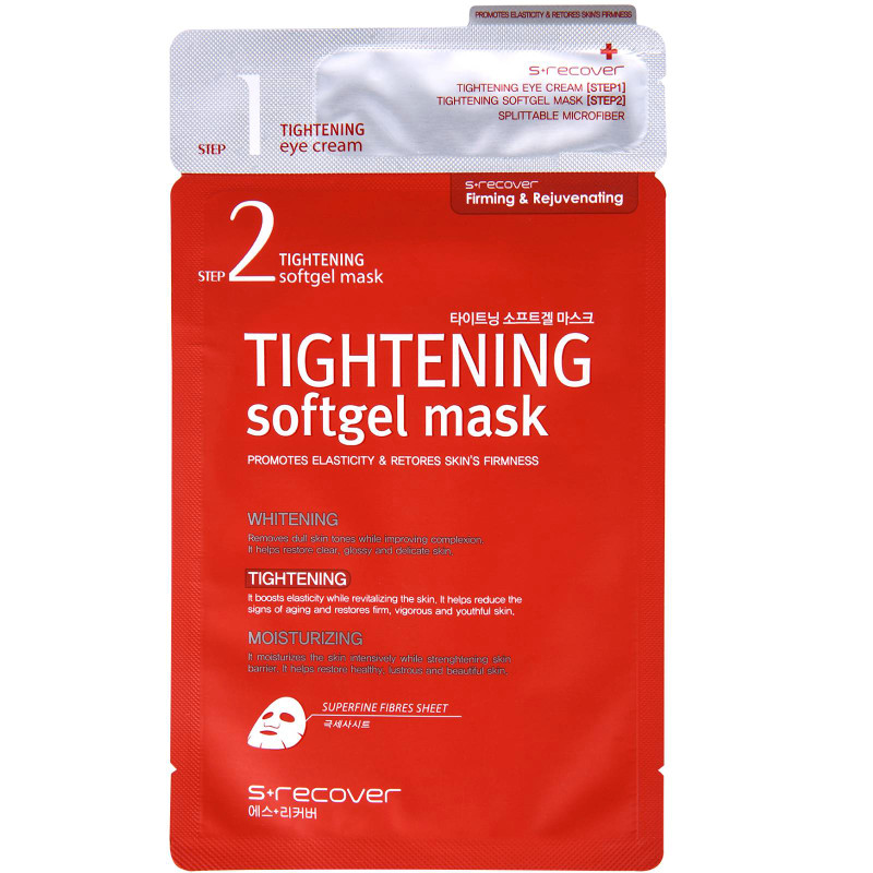 Маска для лица Srecover Tightening Softgel Mask подтягивающая 2-ступенчатая, 28г — фото 1