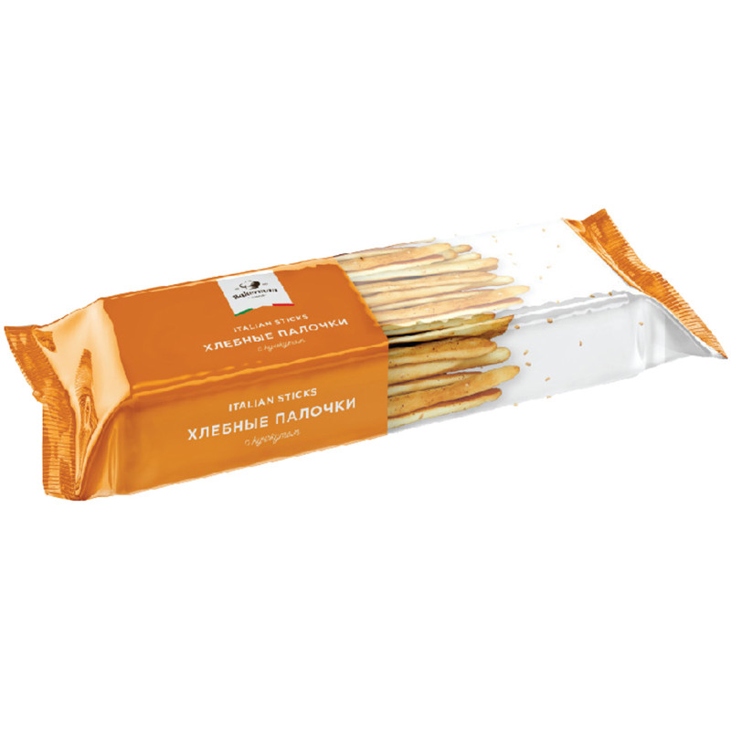 Хлебные палочки Bakerman Italian sticks c кунжутом, 200г — фото 1