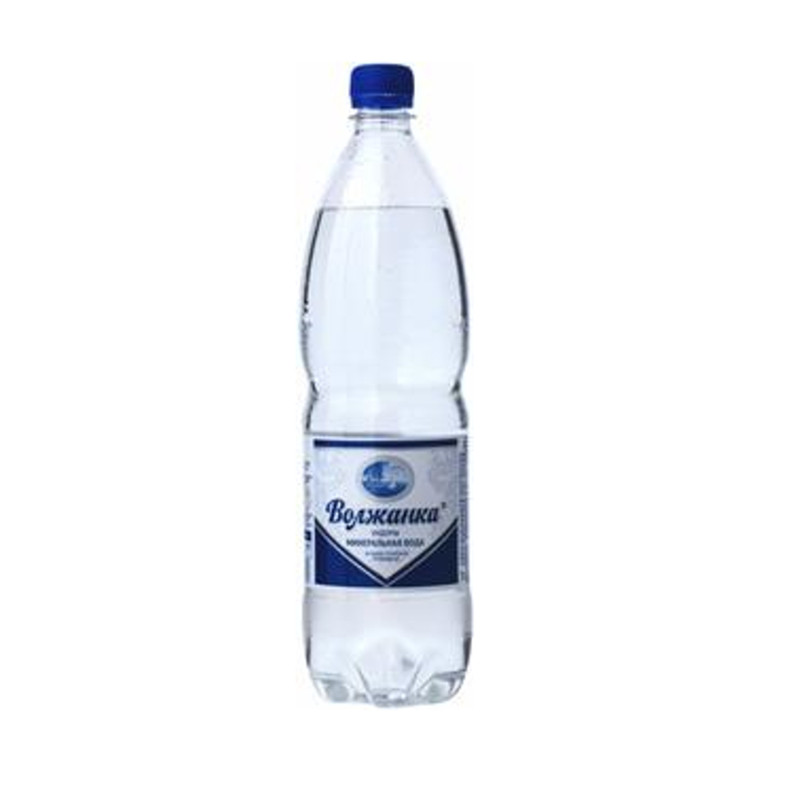 Вода Волжанка минеральная питьевая лечебно-столовая газированная, 1л