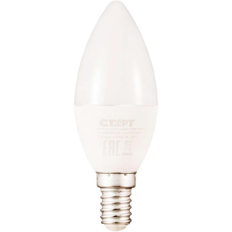 Лампа Старт Eco LEDCandle E14 светодиодная 9W 40FP — фото 1